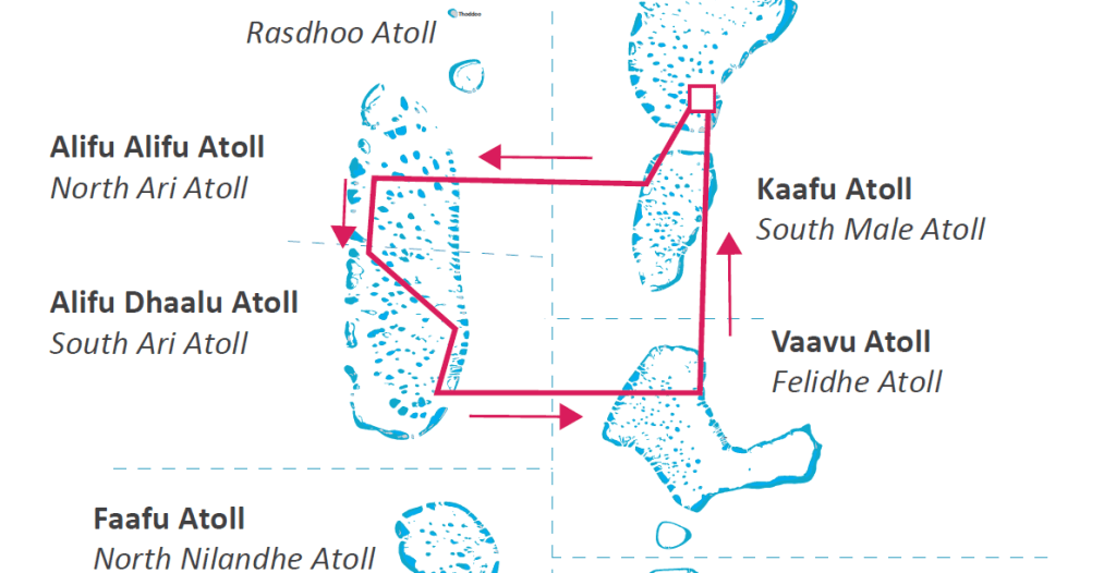 Maldives Central all the Atolls