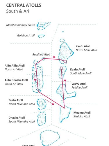 Maldives Central all the Atolls
