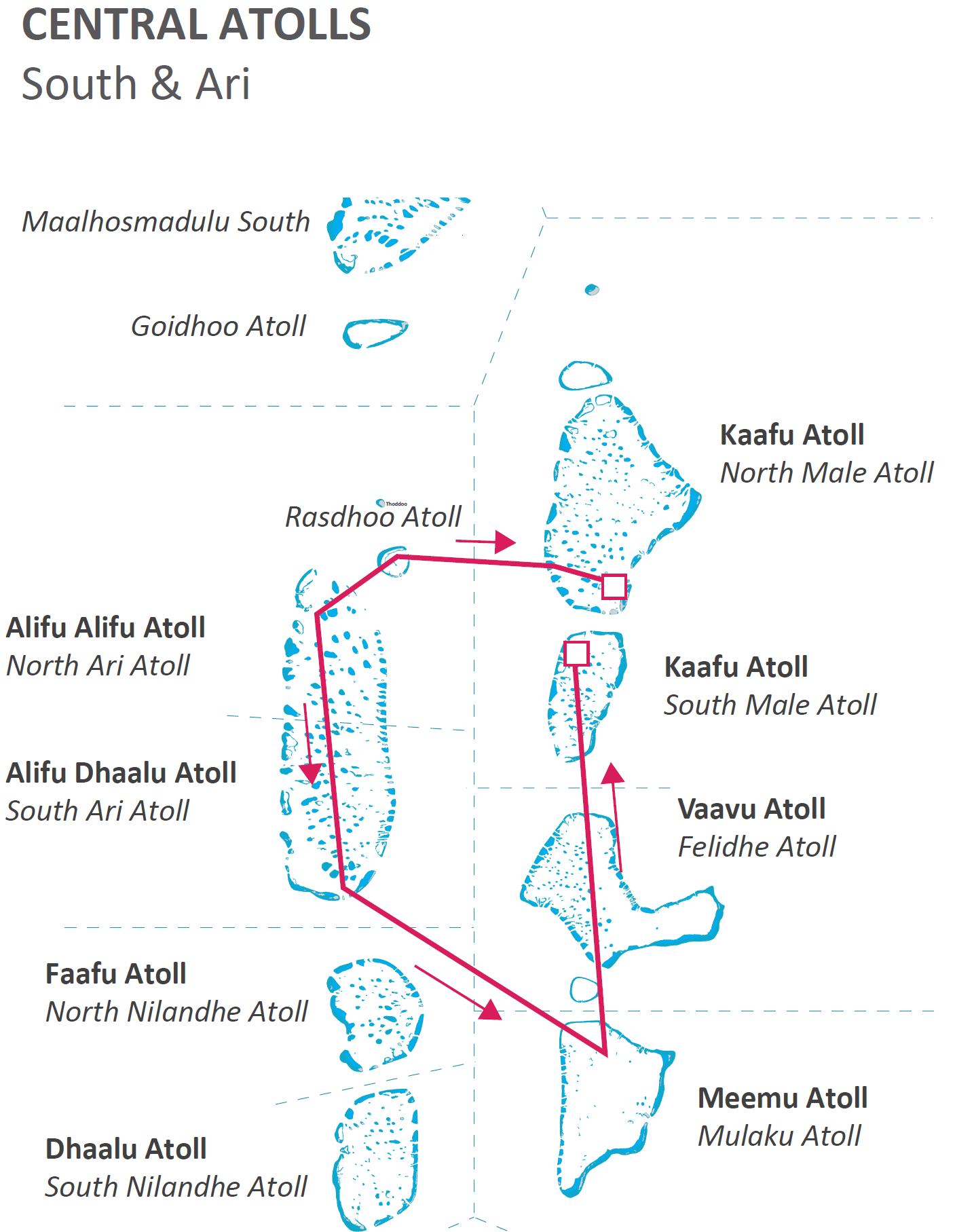 Maldives Central Atolls - South & Ari