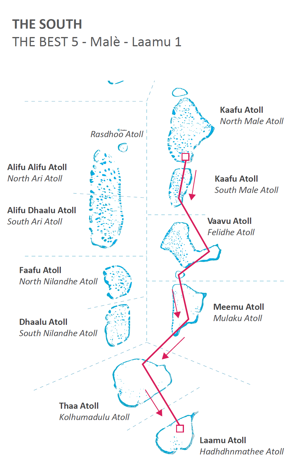 “ THE BEST 5” MALÈ to LAAMU atoll