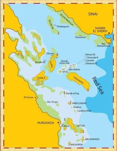 NORTH Departs from and returns to: Hurghada
